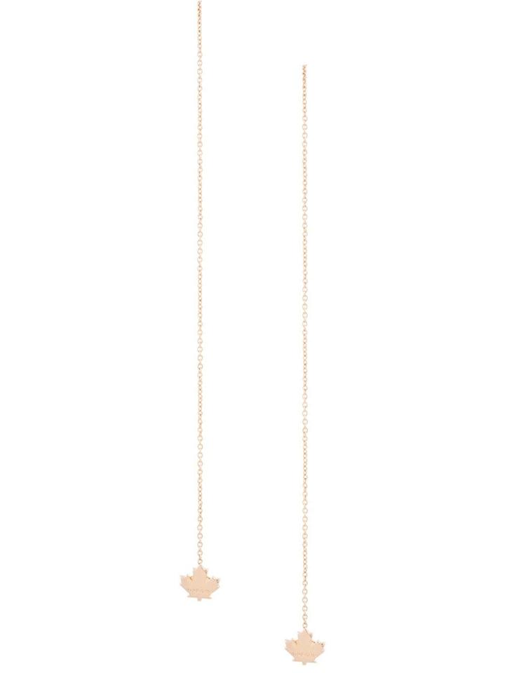 Dsquared2 Maple Leaf Earrings - Metallic
