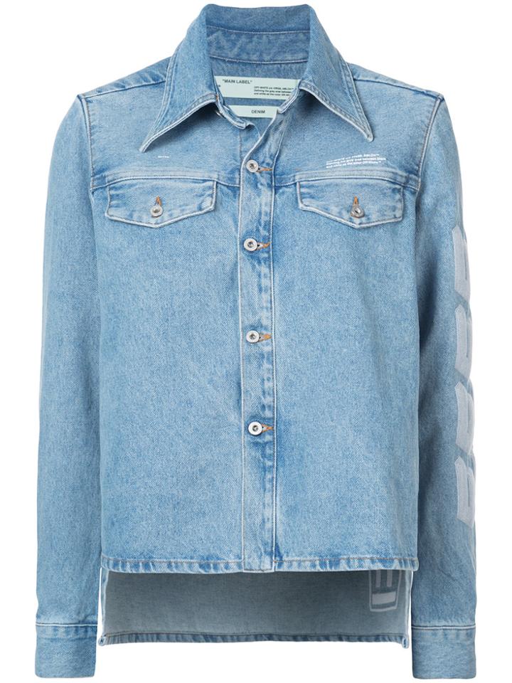 Off-white Denim Button Shirt - Blue