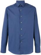 Lanvin - Checkered Shirt - Men - Cotton - 42, Blue, Cotton