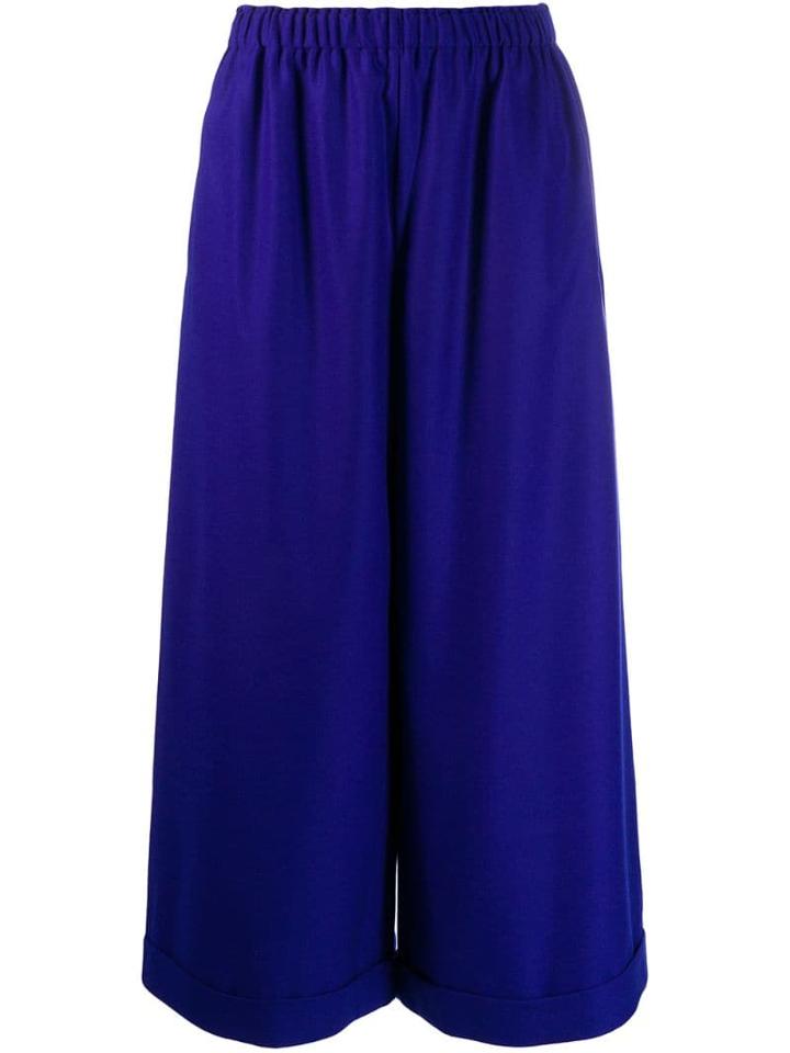 Daniela Gregis High-waisted Wide Trousers - Blue