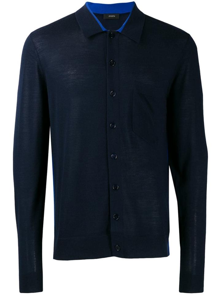 Joseph Long-sleeve Fitted Cardigan - Blue