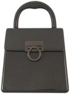 Salvatore Ferragamo Vintage Gancini Woven Handbag - Black