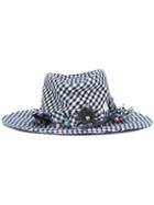 Maison Michel - Pierre Hat - Women - Cotton - M, Women's, Blue, Cotton