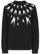 Neil Barrett Meteorites Lightning Print Sweatshirt - Black