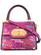 Dolce & Gabbana Welcome Printed Tote Bag - Purple