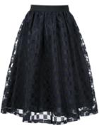 Muveil - Full Layered Skirt - Women - Polyester - 38, Blue, Polyester
