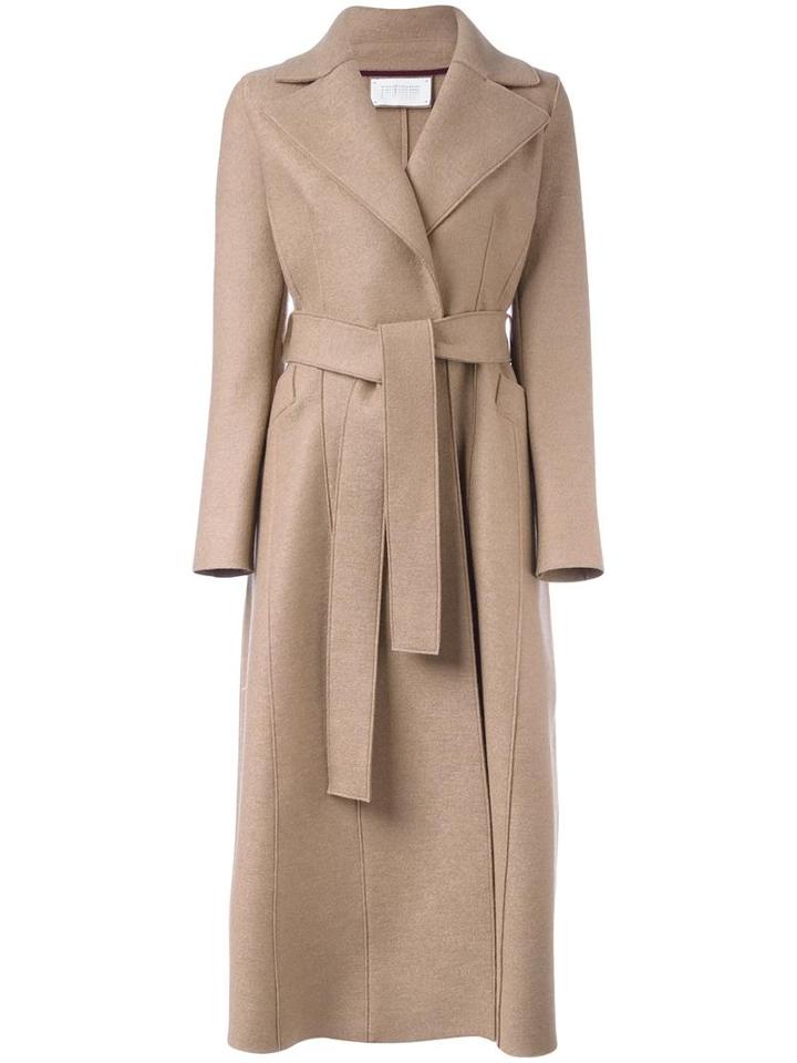 Harris Wharf London Belted Coat, Women's, Size: 42, Brown, Virgin Wool