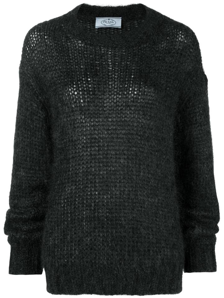 Prada Chunky Knit Sweater - Grey