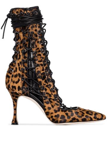 Liudmila Drury Lane 100 Leopard Print Boots