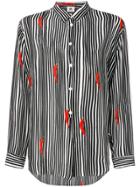 Ps By Paul Smith Striped Chilli Print Shirt - Black
