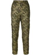 Dorothee Schumacher Jacquard Slim Fit Trousers - Green