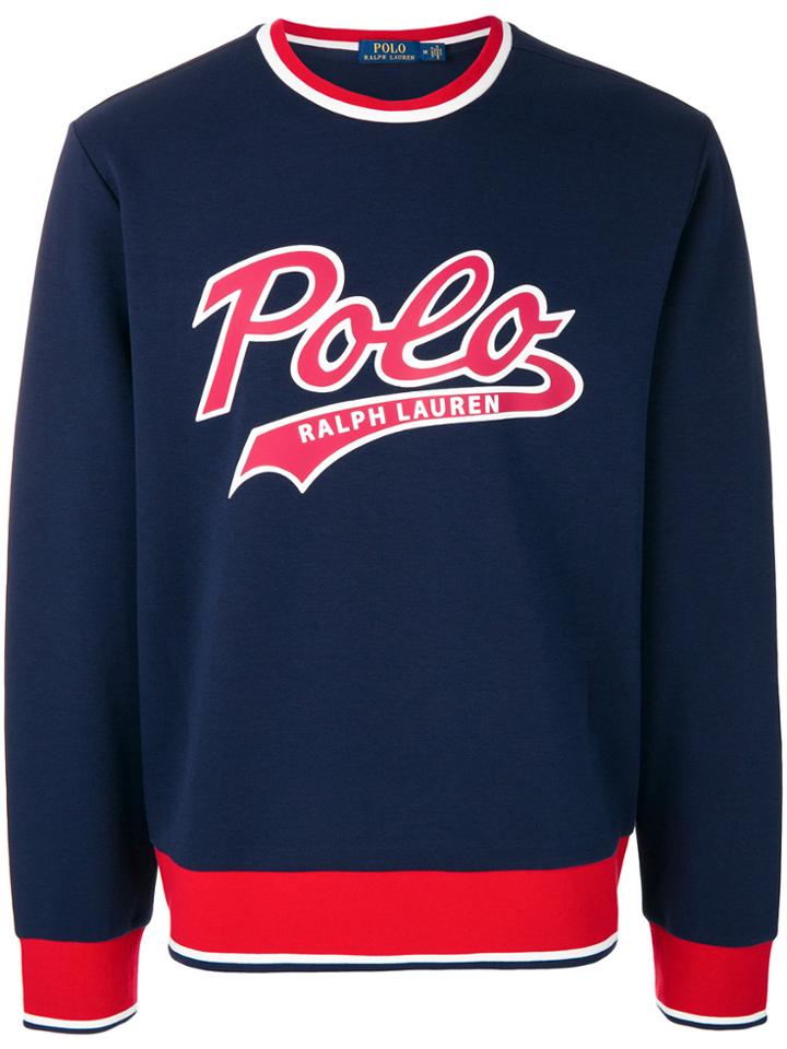 Polo Ralph Lauren Printed Logo Sweatshirt - Blue