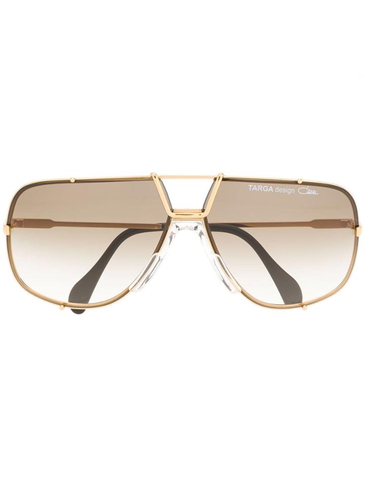 Cazal Aviator Style Sunglasses - Gold