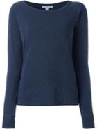James Perse Scoop Neck Sweatshirt, Women's, Size: Small, Blue, Cotton