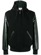 Maison Margiela Hooded Baseball Jacket - Black