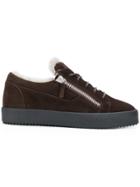 Giuseppe Zanotti Design Low-top Zipped Sneakers - Brown