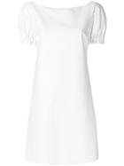 Chiara Boni La Petite Robe Ruched Sleeves Mini Dress - White