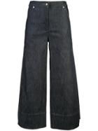 Yigal Azrouel Wide-leg Denim Culottes - Blue