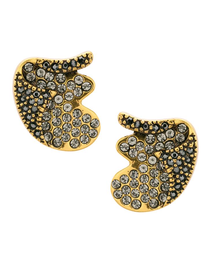 Camila Klein Strass Embellishment Earrings - Metallic
