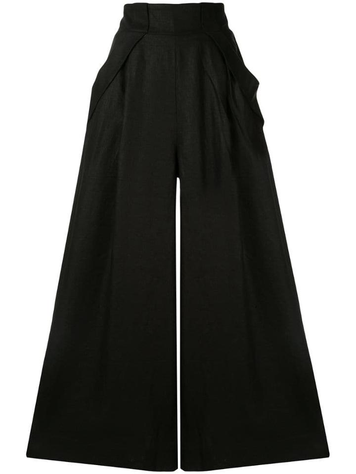 Aje Cove Wide Leg Trousers - Black