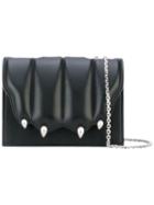 Marco De Vincenzo - Embellished Shoulder Bag - Women - Calf Leather/metal - One Size, Black, Calf Leather/metal