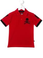 Philipp Plein Kids 'make Your Choice' Polo Shirt, Boy's, Size: 8 Yrs, Red