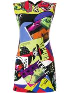 Versace Vogue Print Mini Dress - Multicolour