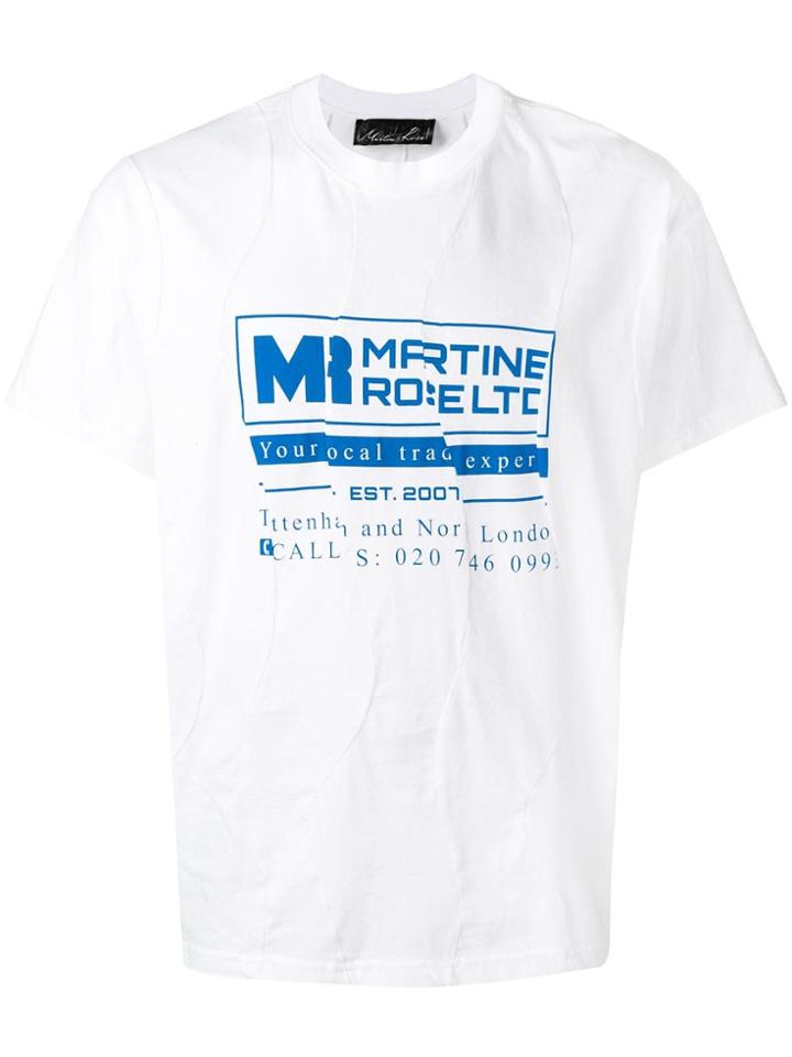 Martine Rose Brand Logo T-shirt - White