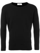 Ports 1961 Scoop Neck Jumper, Men's, Size: Medium, Black, Polyester/wool