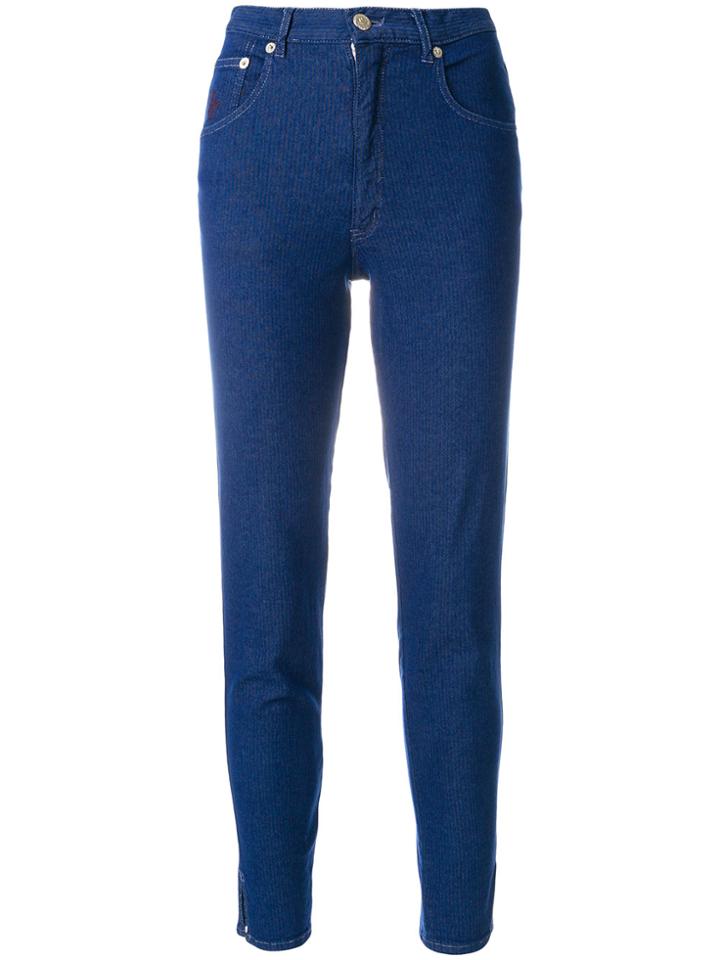 Moschino Vintage Cropped Jeans - Blue