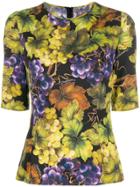 Dolce & Gabbana Printed Fitted Top - Yellow & Orange
