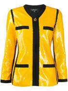 Chanel Pre-owned 1991 Sequinned Jacket - Yellow