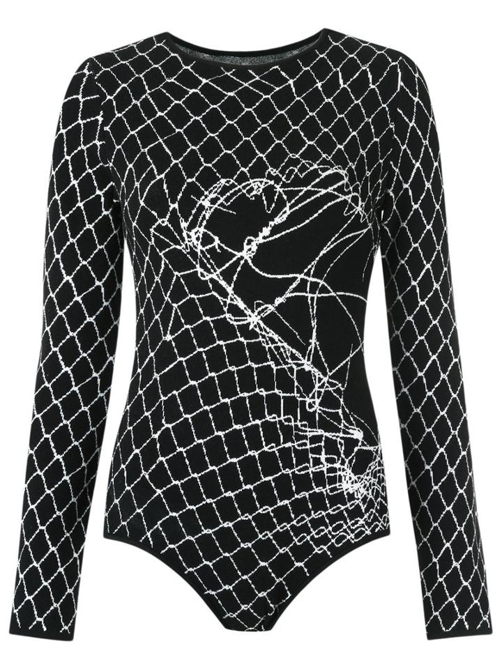 Uma Raquel Davidowicz - Printed Body - Women - Polyamide/viscose - M, Black, Polyamide/viscose