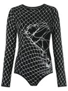 Uma Raquel Davidowicz - Printed Body - Women - Polyamide/viscose - M, Black, Polyamide/viscose
