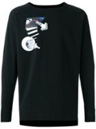 Y-3 Warm Hole Print Sweatshirt, Men's, Size: Xl, Black, Cotton