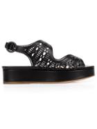 Nicholas Kirkwood Laser Cut-out Flatform Sandals
