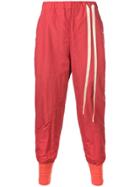Bed J.w. Ford Asymmetric Casual Trousers - Pink & Purple