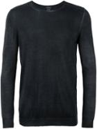Avant Toi Crew Neck Sweater, Men's, Size: Large, Black, Silk/cashmere