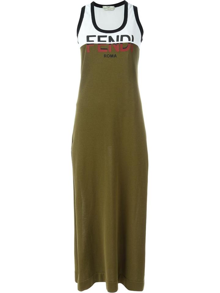 Fendi Logo Maxi Tank Dress