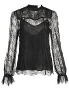 Tanya Taylor Lois Long Sleeved Blouse - Black