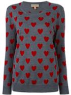 Burberry Heart Jumper, Women's, Size: Medium, Grey, Merino