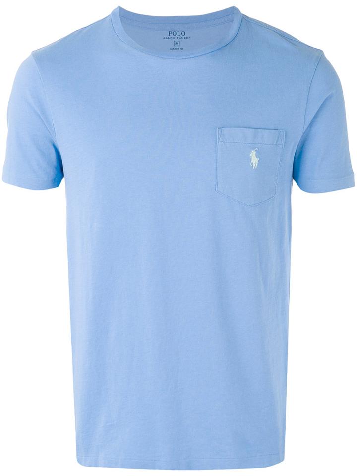 Polo Ralph Lauren - Check Pocket T-shirt - Men - Cotton - S, Blue, Cotton
