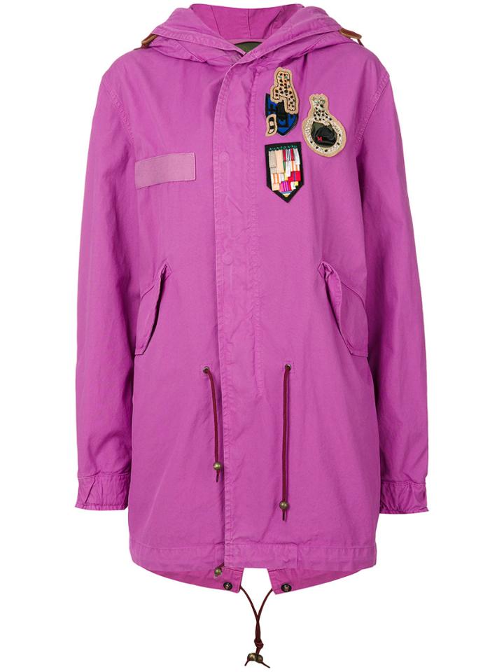 Mr & Mrs Italy Hooded Parka - Pink & Purple