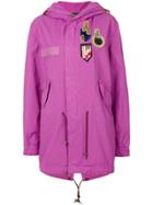 Mr & Mrs Italy Hooded Parka - Pink & Purple