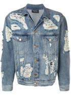 Mauna Kea Distressed Denim Jacket - Blue