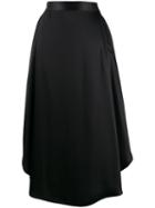 Mm6 Maison Margiela Draped Midi Skirt - Black