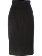 Christian Dior Vintage Midi Pencil Skirt, Women's, Size: 38, Black