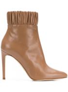 Chloe Gosselin Gathered Ankle Boots - Nude & Neutrals