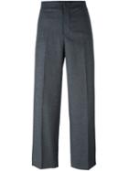 Incotex Cropped Tailored Trousers, Women's, Size: 42, Grey, Nylon/spandex/elastane/acetate/alpaca