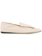 Sergio Rossi Studded Loafers - Nude & Neutrals